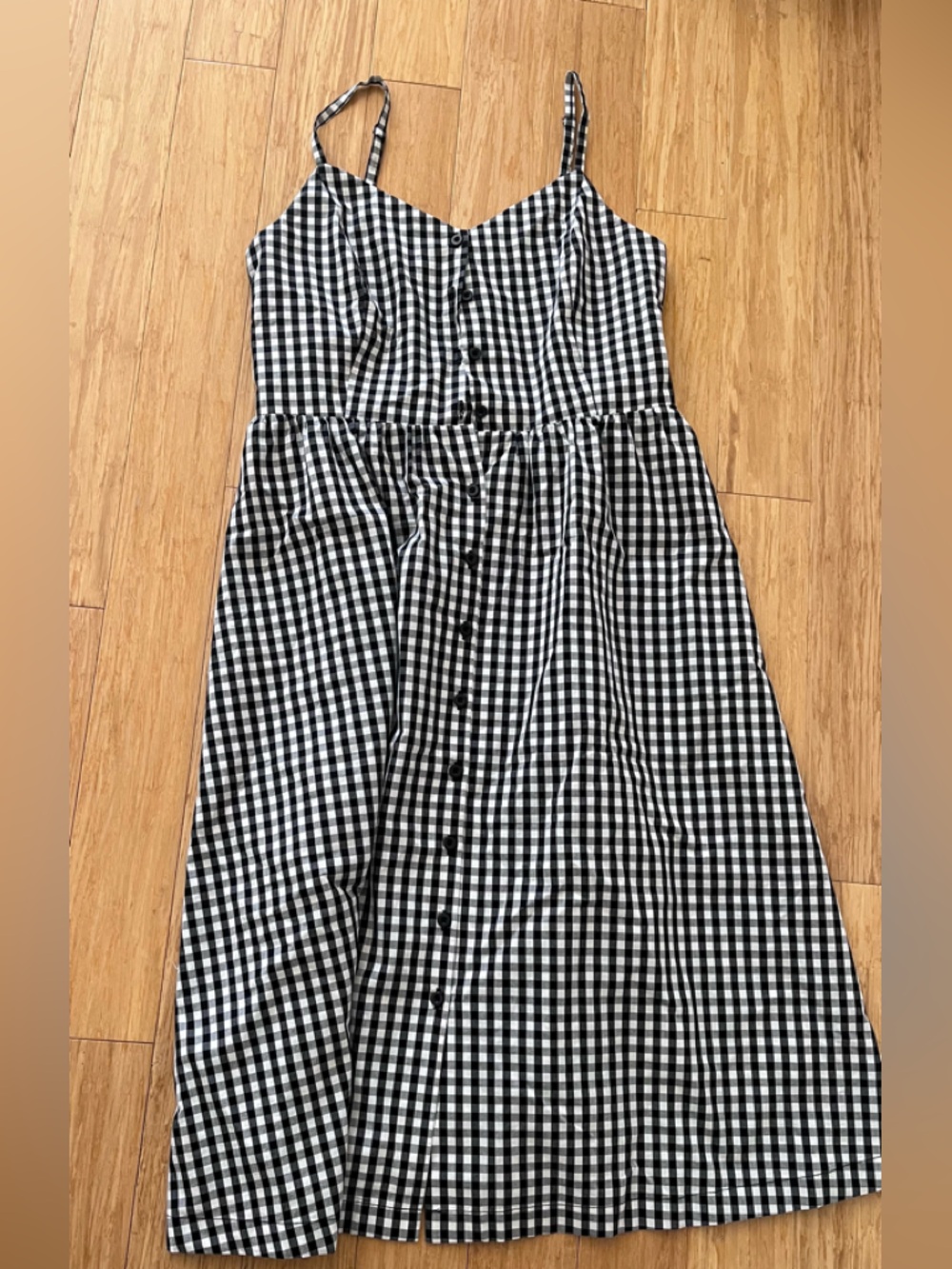 Reitmans Black and White Gingham Sundress